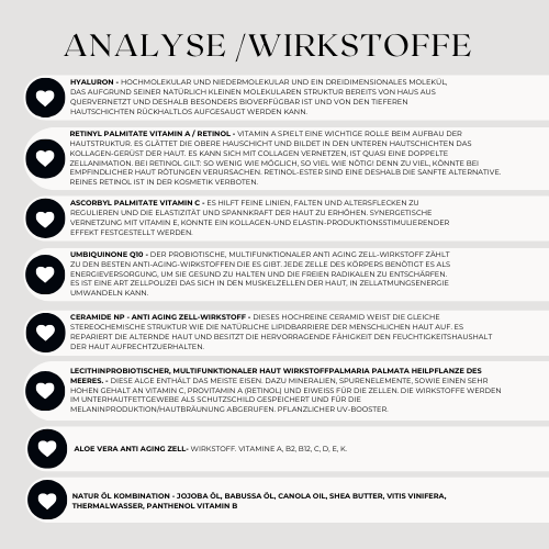 Vitamin Cream mit Hyaluron und Retinol