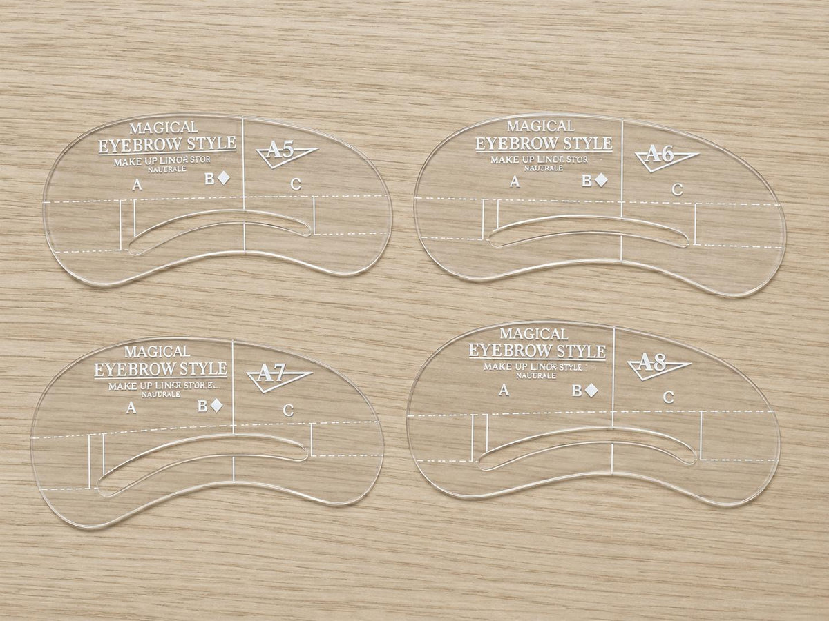Augenbrauen-Schablonen für Brow Mapping – verschiedene Formen