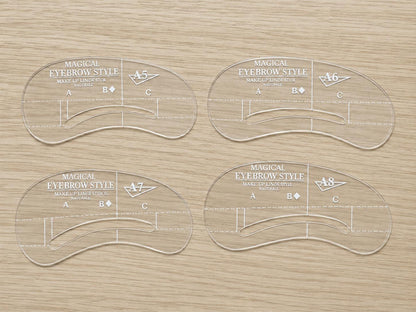 Augenbrauen-Schablonen für Brow Mapping – verschiedene Formen