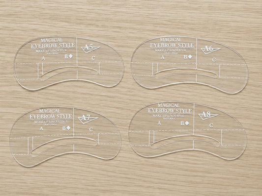 Augenbrauen-Schablonen für Brow Mapping – verschiedene Formen