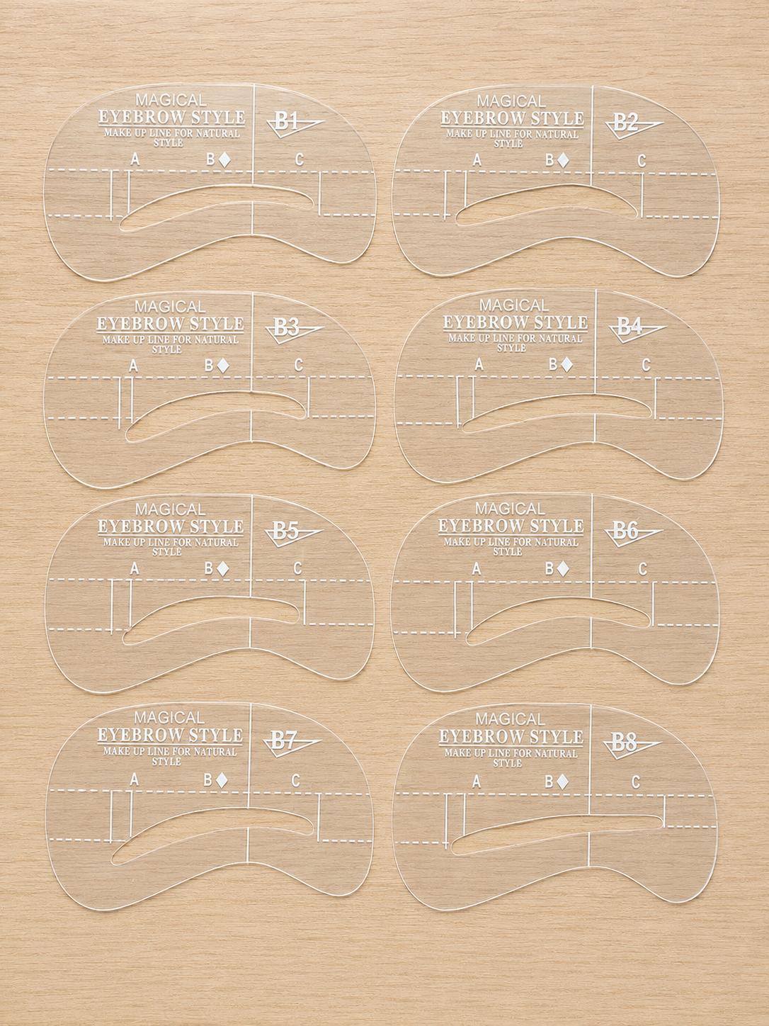 Augenbrauen-Schablonen für Brow Mapping – verschiedene Formen