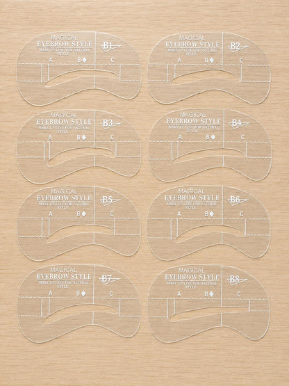 Augenbrauen-Schablonen für Brow Mapping – verschiedene Formen